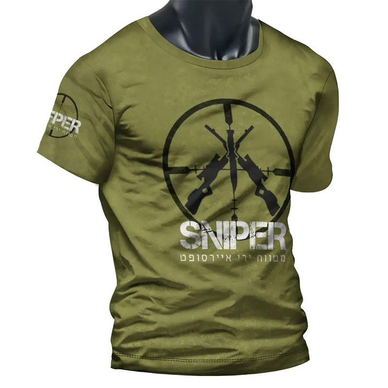 Crossfit Mayhem - Été Nouveau Hommes T-shirt Sniper Imprimé
