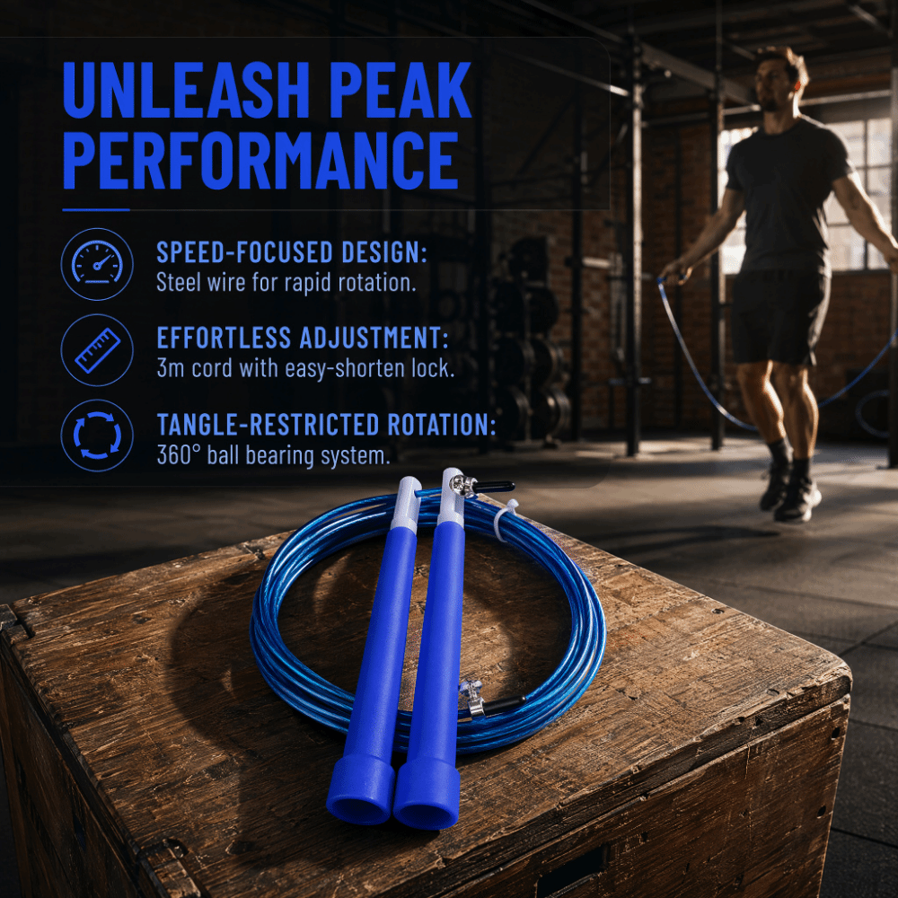 Corde à sauter en fil d'acier  - Skipping Rope Pvc avis et prix