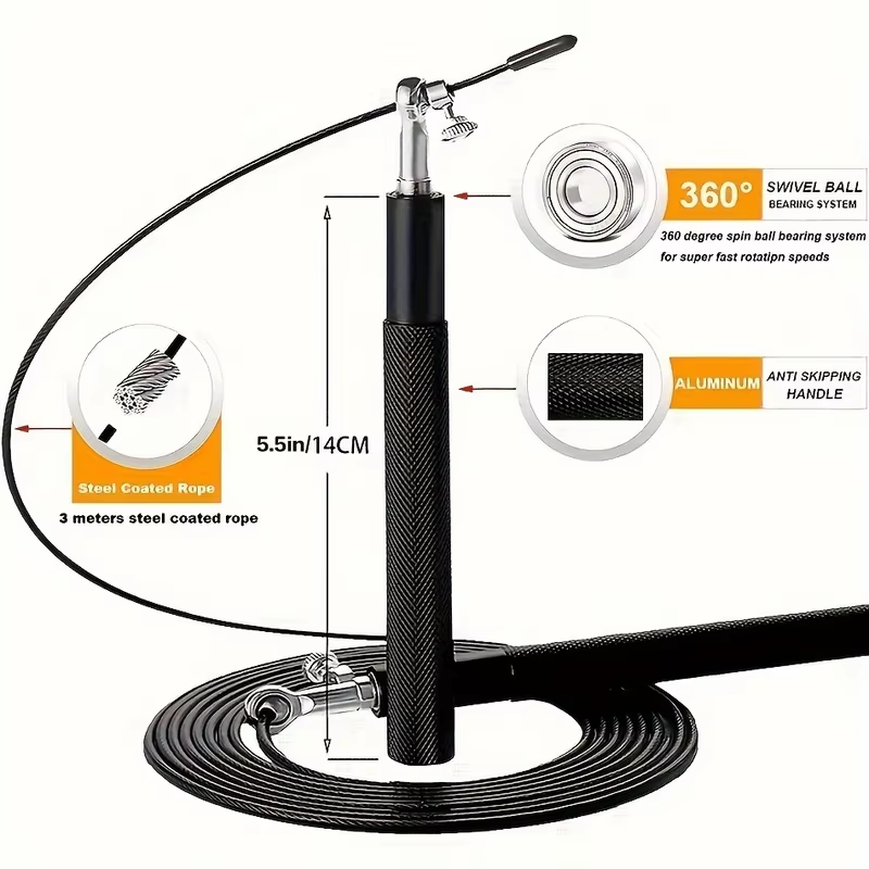 Fil d'acier corde à sauter Fit - Skipping Rope Pvc avis et prix